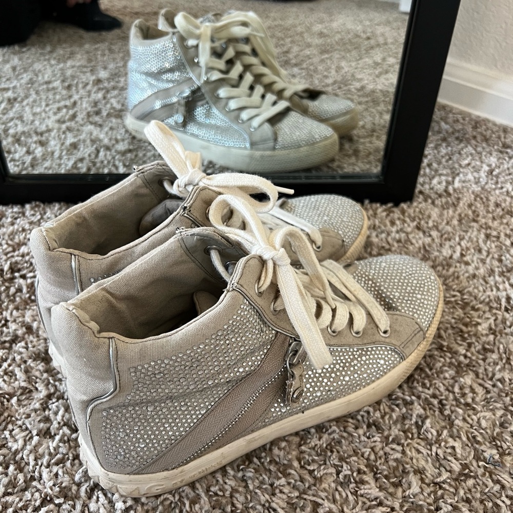 G by Guess Sparkle High Top Sneakers